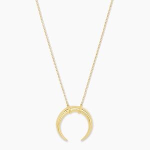 Gorjana Cayne Crescent Pendant Necklace